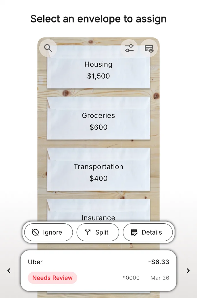 Imported bank transactions preview